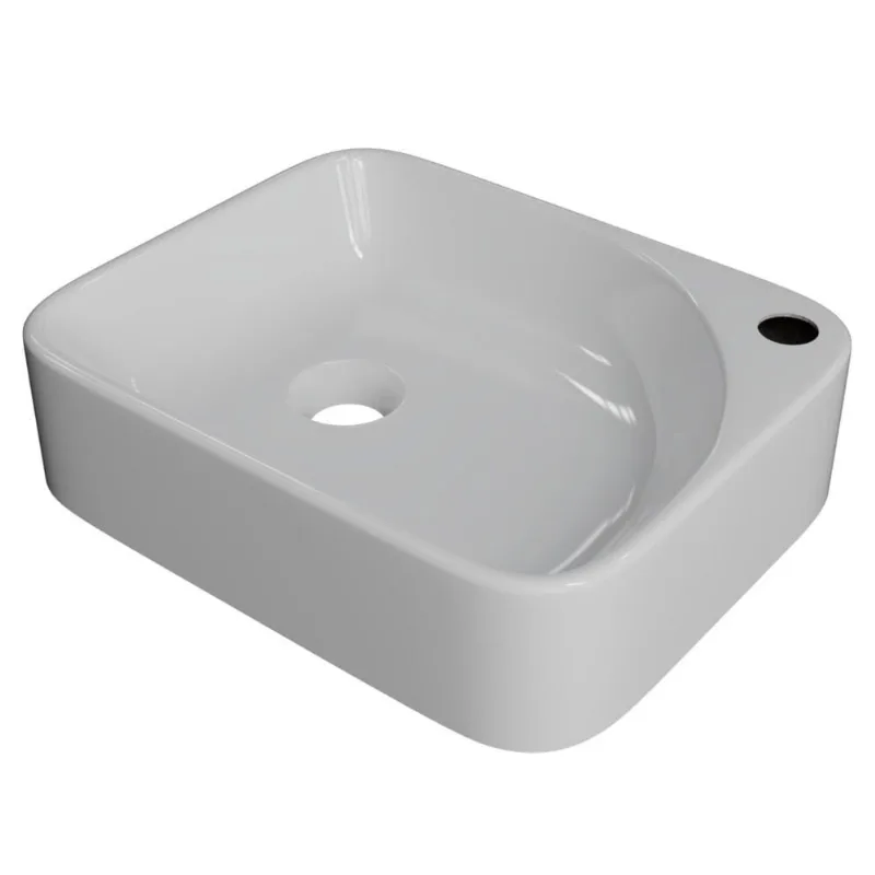 Cuba Pia Para Banheiro Retangular 36cm Jasmin C08 Branco - Mpozenato