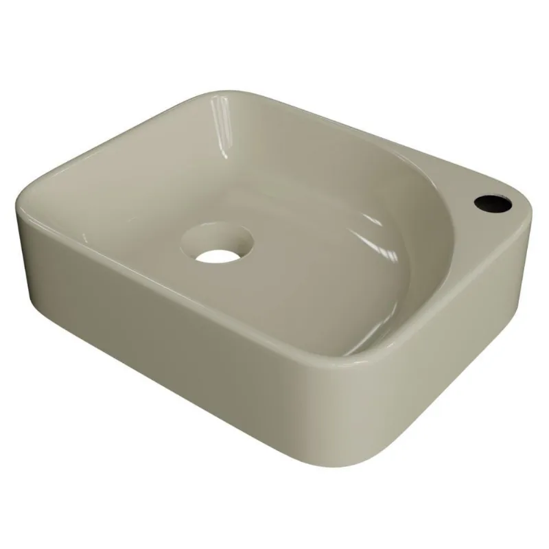 Cuba Pia Para Banheiro Retangular 36cm Jasmin C08 Bege - Mpozenato