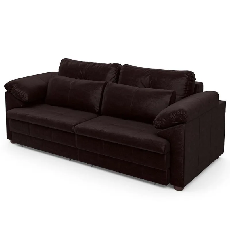 Sofá Retrátil 2 Lugares Para Sala 175cm Dijon Couro Bordô S07 - Mpozenato