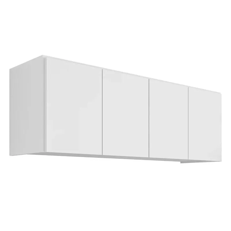 Armário Aéreo Multiuso Lavanderia 118cm Monna Branco Z34 - Mpozenato