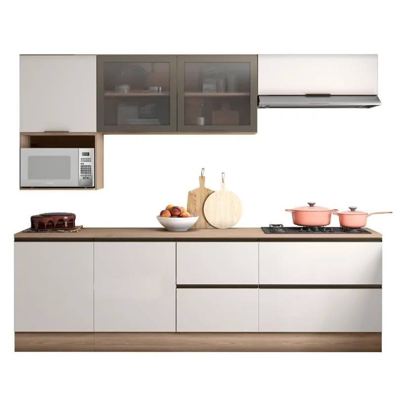 Armário De Cozinha Cp03 E Tampo Grace Carvalho Oak/off White Z44 - Mpozenato