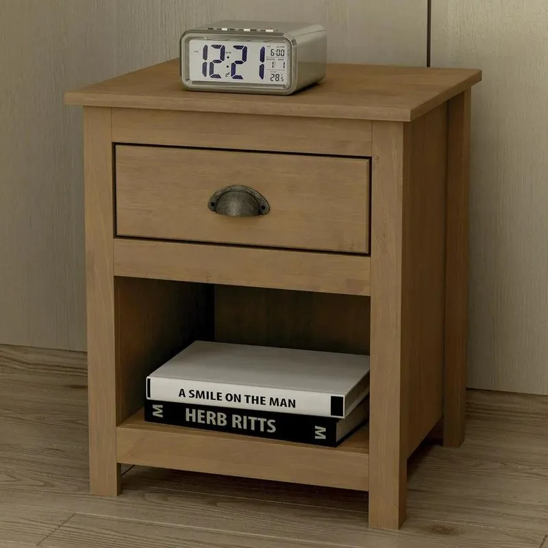 Mesa De Cabeceira Para Quarto 1 Gaveta Lázio Freijó F07 - Mpozenato