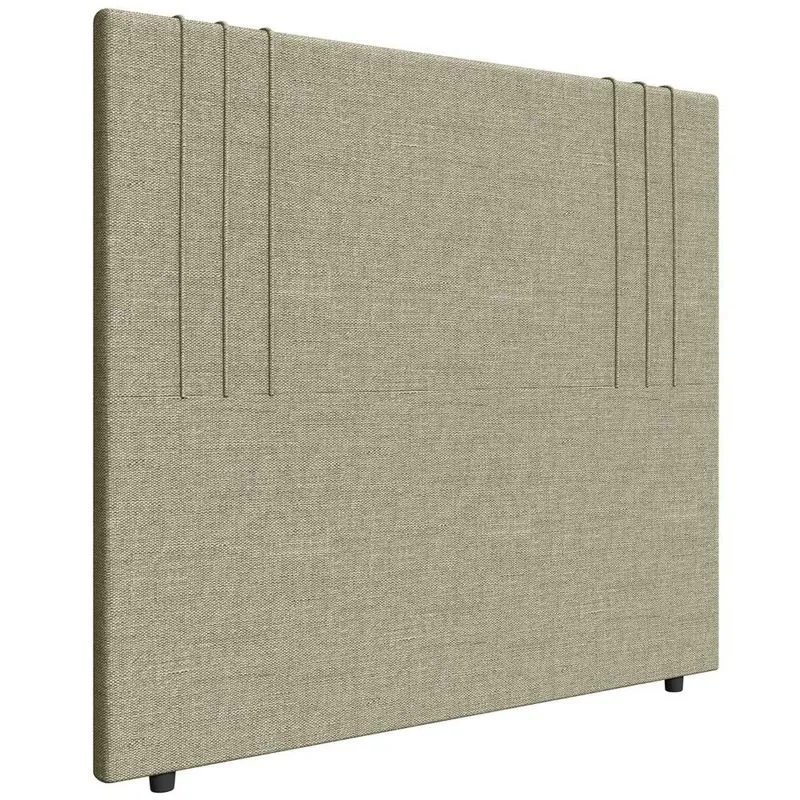 Cabeceira Cama Box Casal 140cm Estofada Rama Linho Areia Z04 - Mpozenato