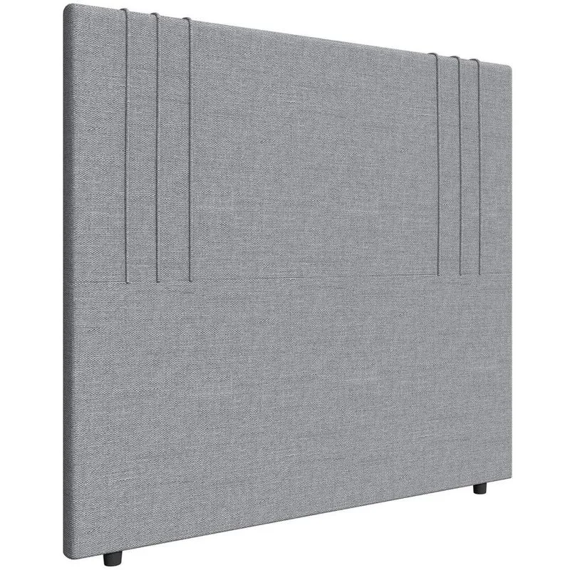 Cabeceira Cama Box Casal 140cm Estofada Rama Linho Prata Z04 - Mpozenato