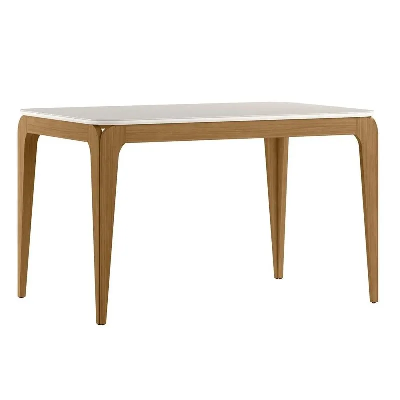 Mesa De Jantar Retangular 120cm 4 Lugares Yuma Ypê/off N02 - Mpozenato