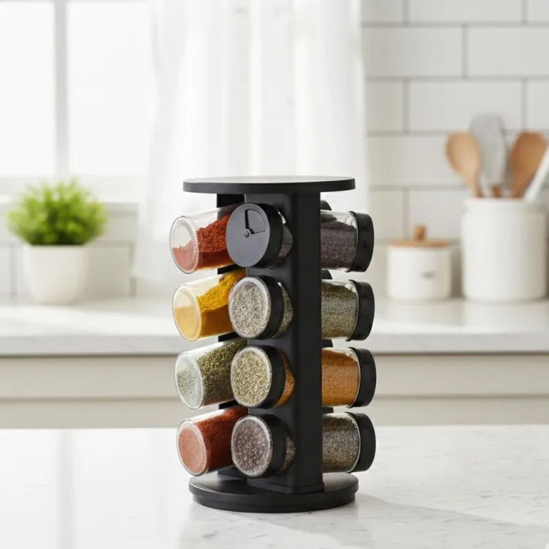 Cozinha Inteligente: Kit Porta-temperos (porta Condimento) 8 Peças – Design E Agilidade
