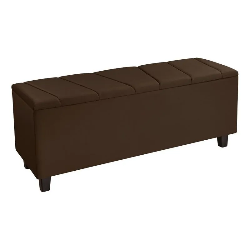 Baú Recamier Quarto Sala Luxo Organizador 130cm