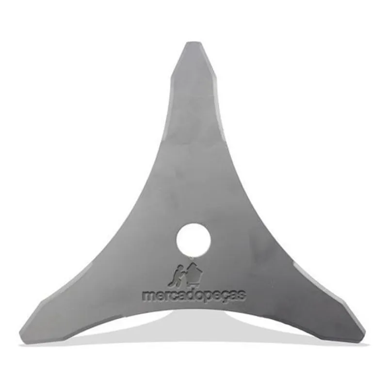 Lâmina Faca 3 Pontas Para Roçadeira 300mm 3,9mm Furo 20mm