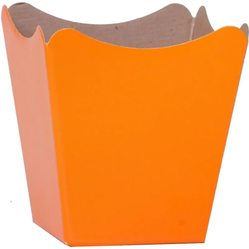 Cachepot Paper Liso Pote 15 Laranja 16X17X11CM PCT.C/10