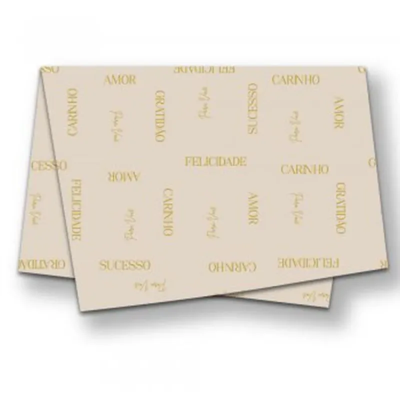 Papel Seda Decorado 50X70CM Essencia Nude PCT.C/50