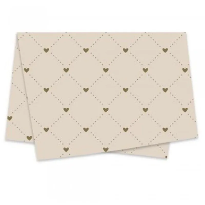 Poli Sujinho Decorado 49X69CM Heart NUDE/OURO PCT.C/50