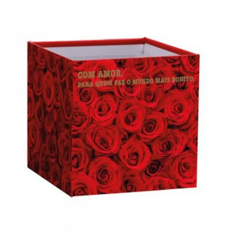 Cachepot Paper Decorado Pote 15 Scarlet Quadrado PCT.C/10