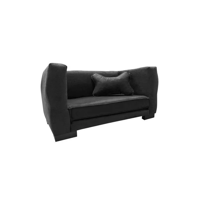 Cama Poltrona Pet Baby Pequeno Porte Liso Preto