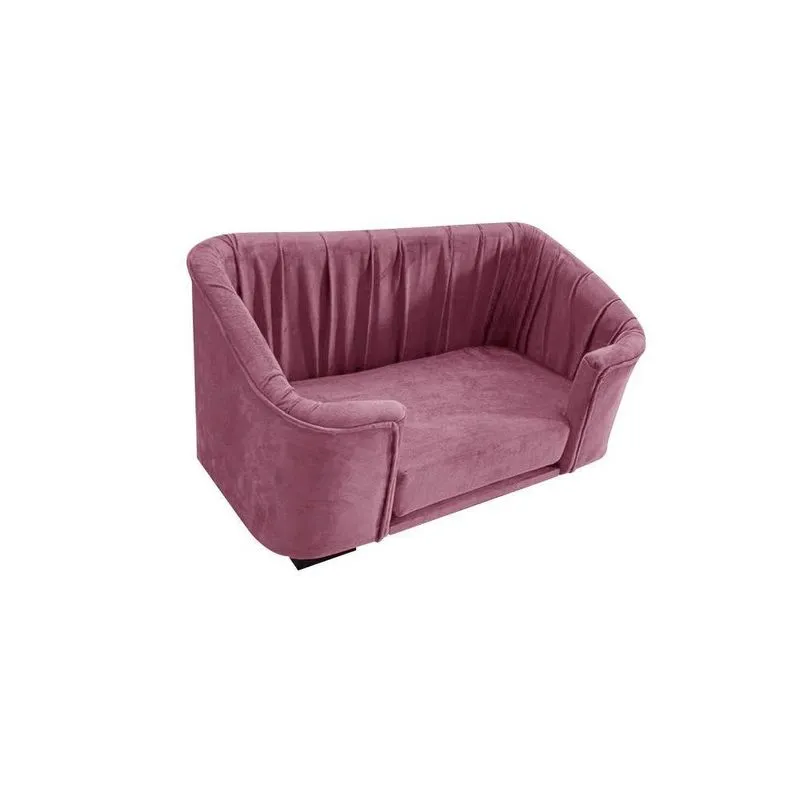 Cama - Poltrona Pet Theo Veludo Liso: rosa