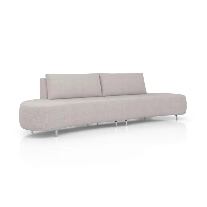 Sofá 5 Lugares Xangai Itacaré Cinza 360 cm
