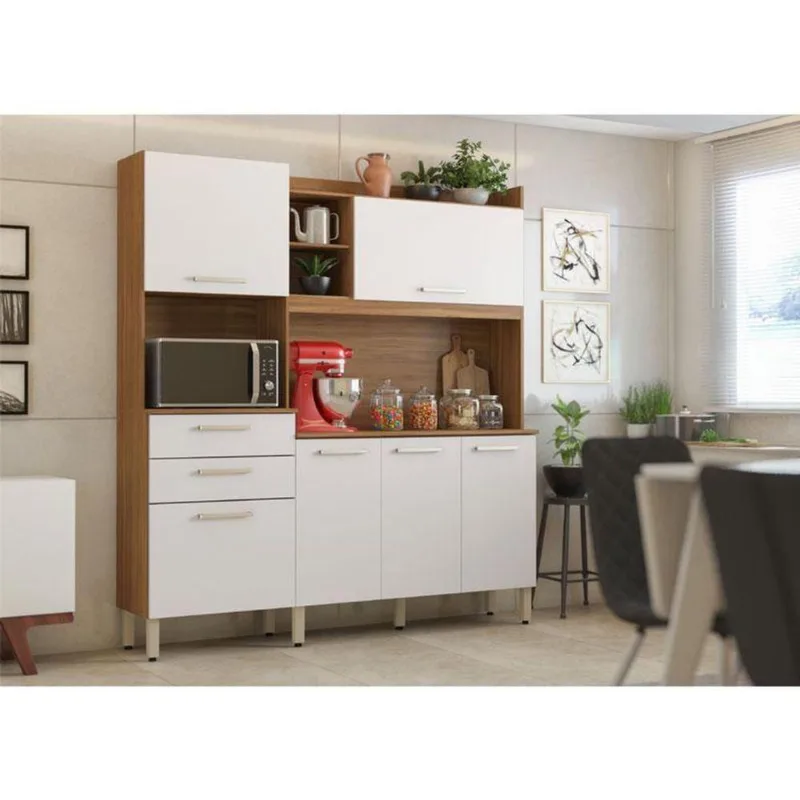 Kit Para Cozinha Ambiente Select Amêndola Branco – Demóbile