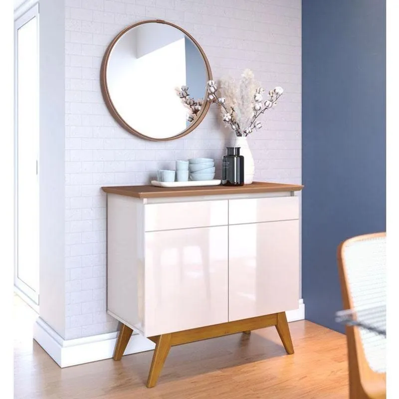 Aparador Buffet Ambiente Classic 2 Portas Off White Freijó - Imcal