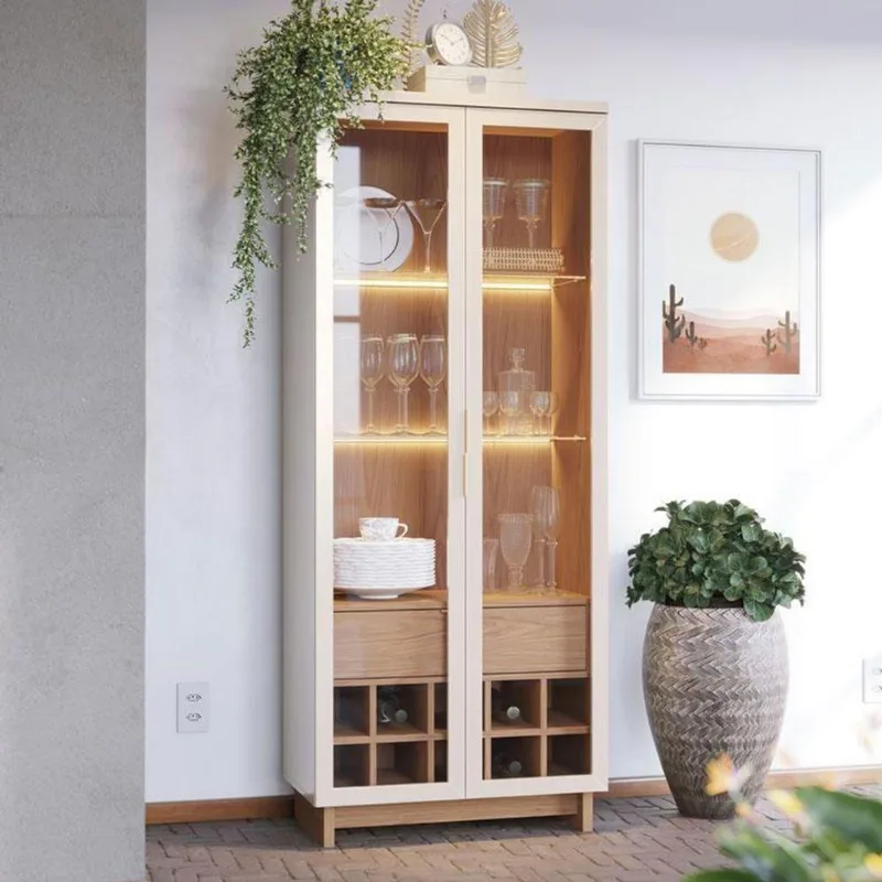 Cristaleira Ambiente Guanabara Off White Freijó– Colibri