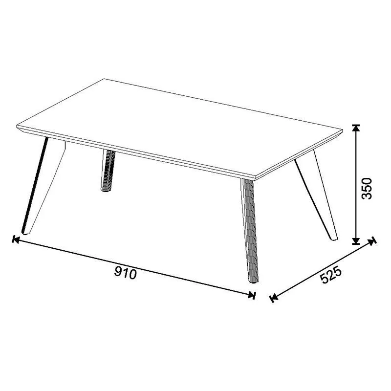 Mesa de Centro Classic Off White - Imcal