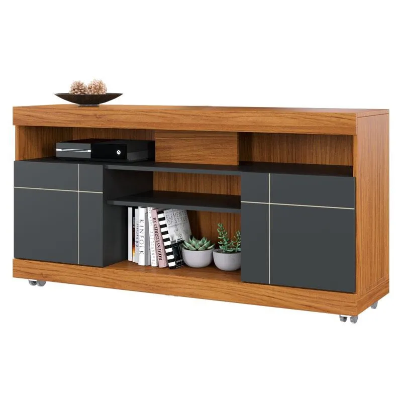 Rack Bancada Ambiente Yara Noce Milano Preto Acetinado – Colibri