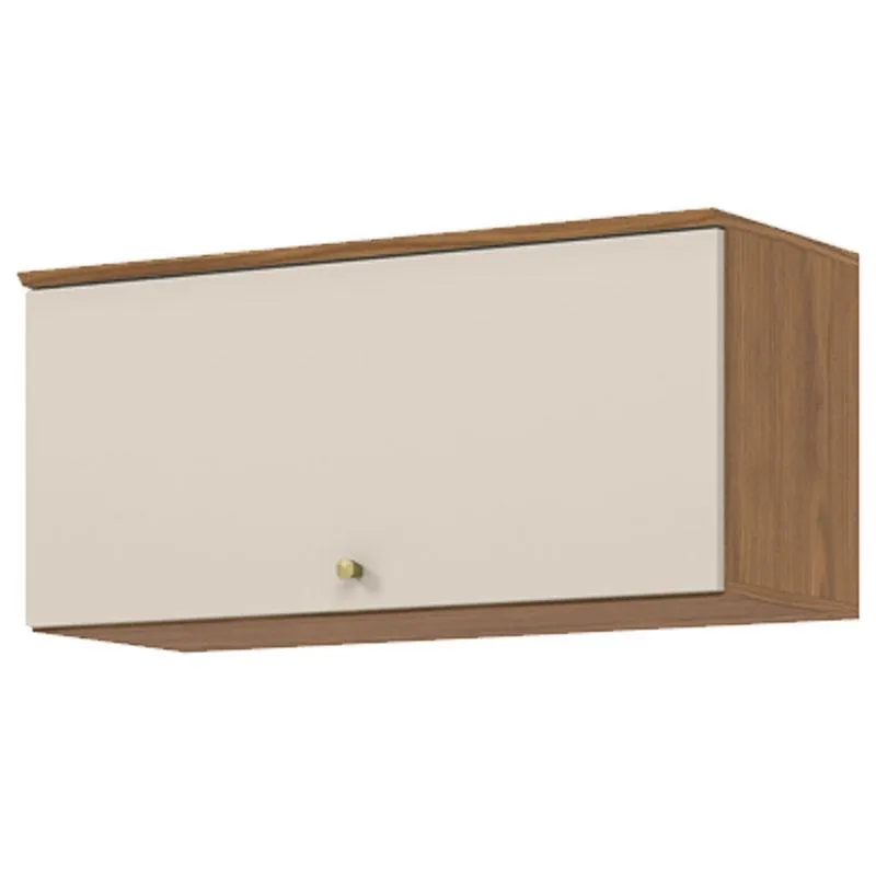 Armário Aéreo 1 Porta Basculante 80 cm Ambiente Requinte Nature Areia Hp – Henn