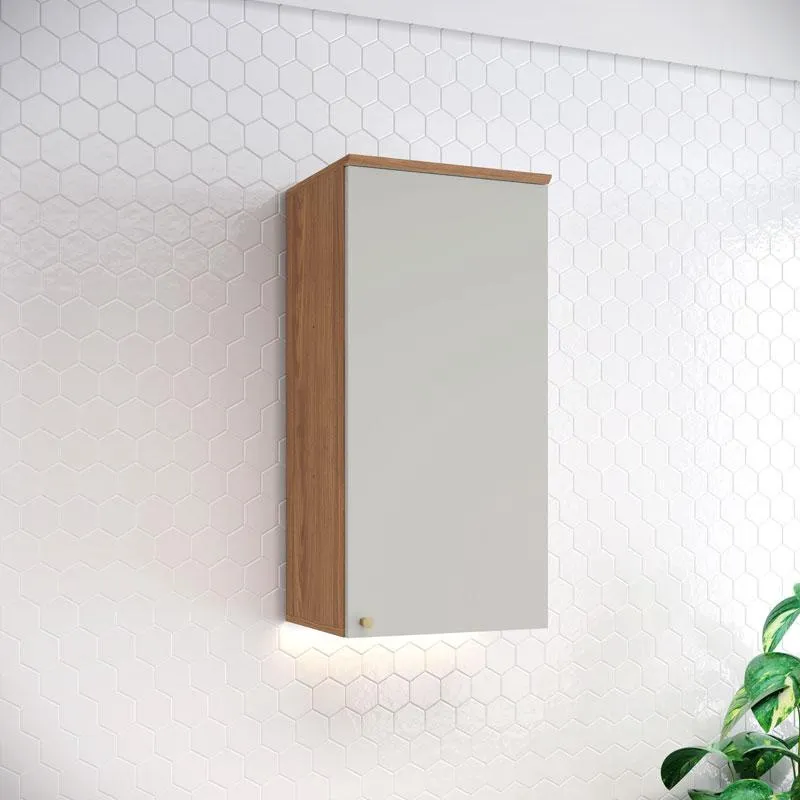 Armário Aéreo 1 Porta 40 cm Ambiente Requinte Nature Areia Hp – Henn