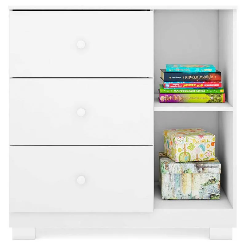 Quarto de Bebê Duda 4 Portas e Berço Americano Lara Branco Brilho com Colchão Gazin – Phoenix Baby