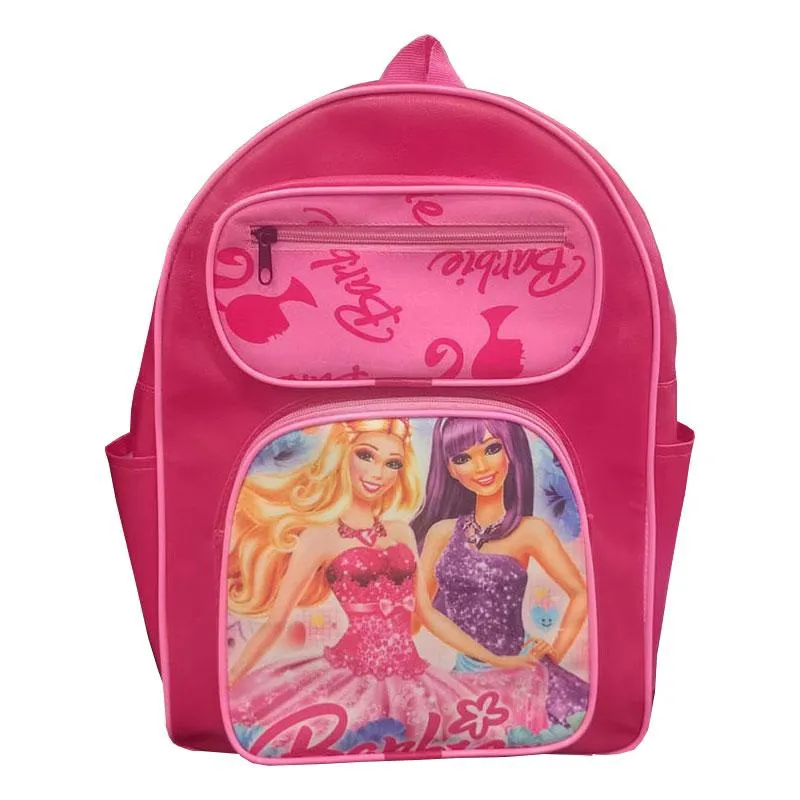 Mochila Escolar Infantil Barbie md Rosa - Edu Bolsas