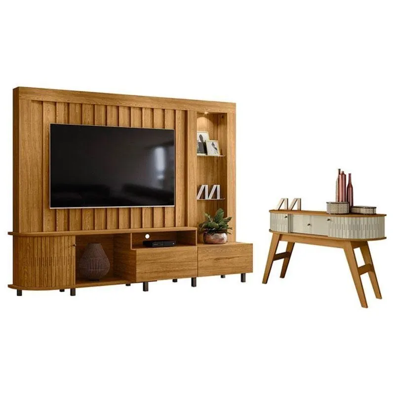 Estante Home Theater Le Mans Com Aparador Estoril