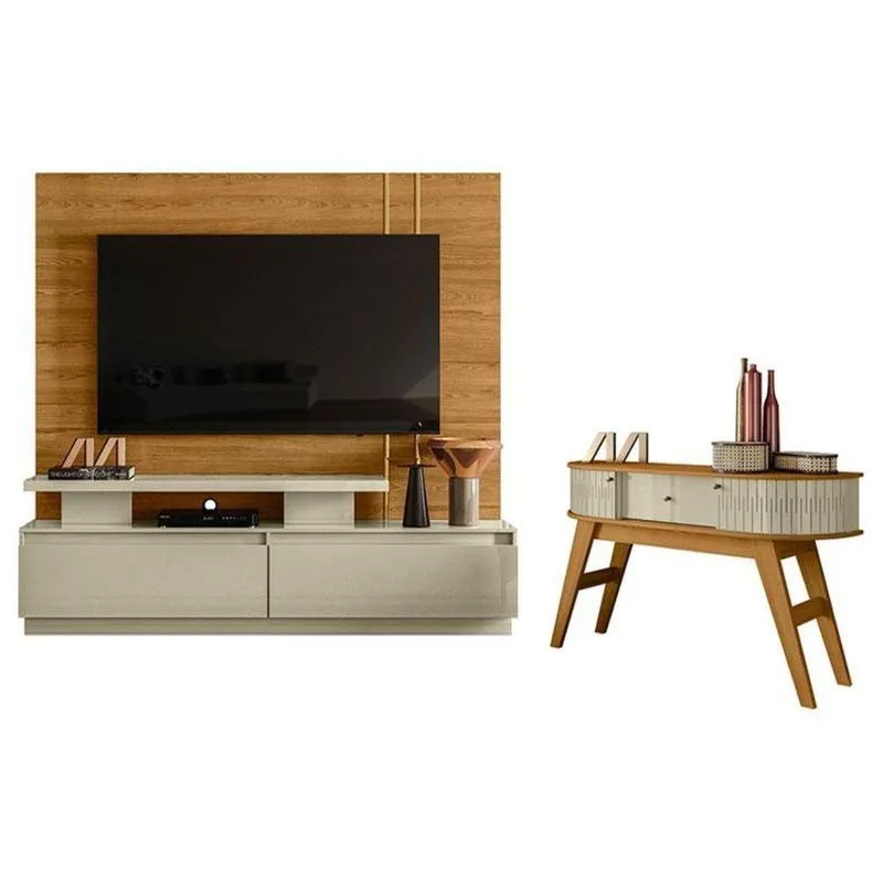 Estante Home Theater New Apolo Com Aparador Estoril