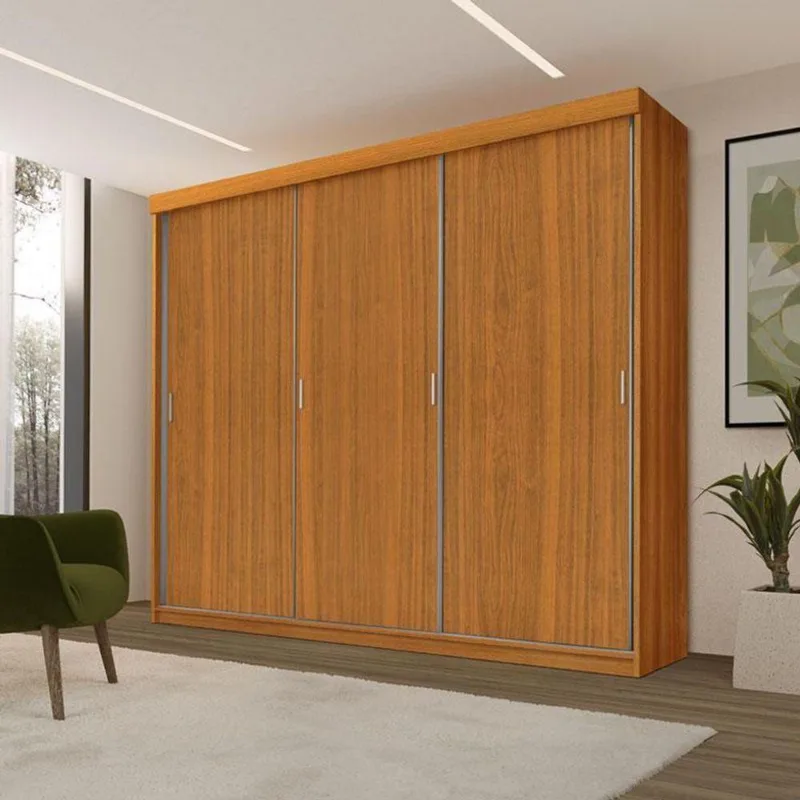 Guarda Roupa Casal Ambiente ímola 3 Portas De Correr Freijó - Luapa