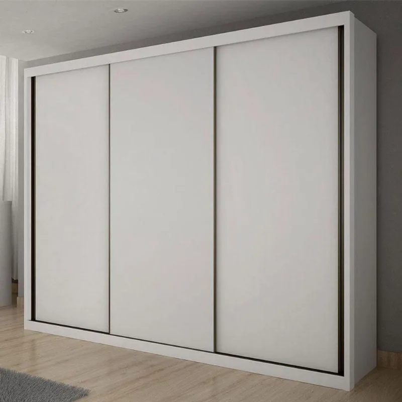 Guarda Roupa Casal Ambiente Palazzo 3 Portas 6 Gavetas Neve - Novo Horizonte