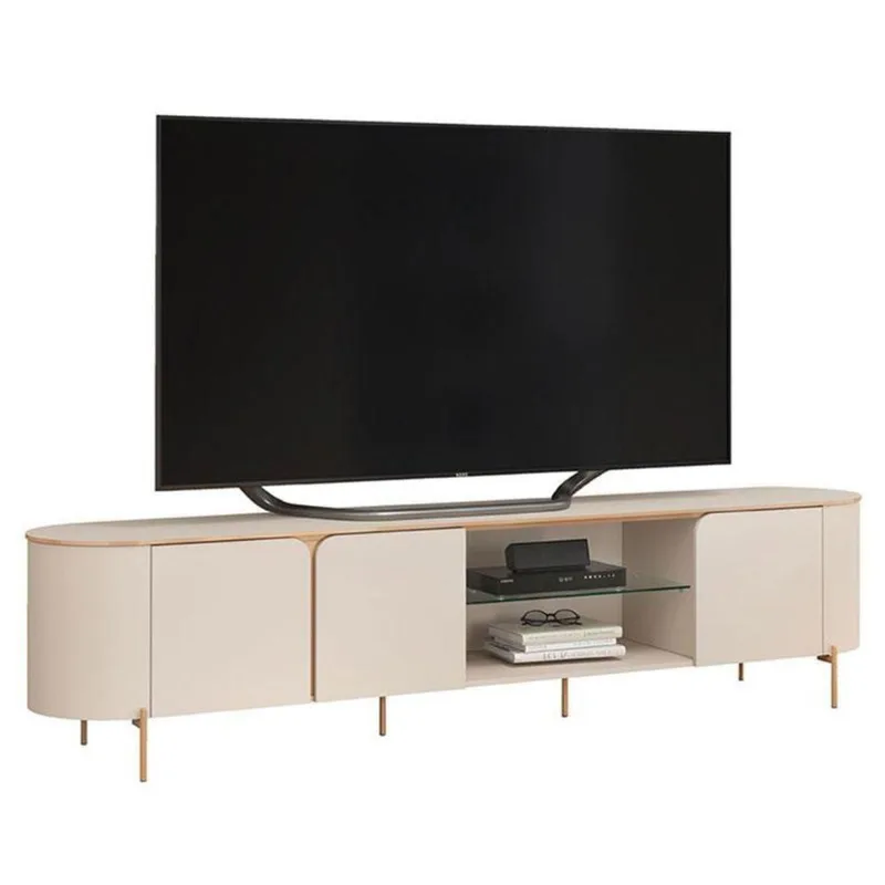 Rack Bancada Para Sala Ariana Off White – Dj Móveis