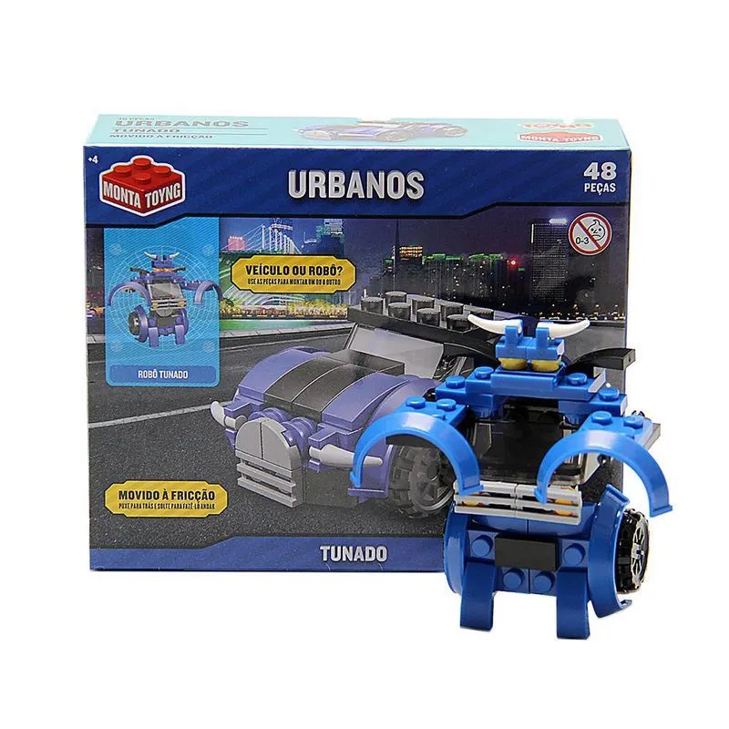 Brinquedo Urbanos Veículo Tunado Ou Robô Movido à Fricção Toyng