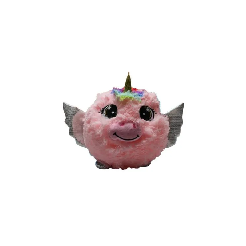 Brinquedo Bola De Pelúcia 23cm Macia, Divertida E Segura Toyng Rosa