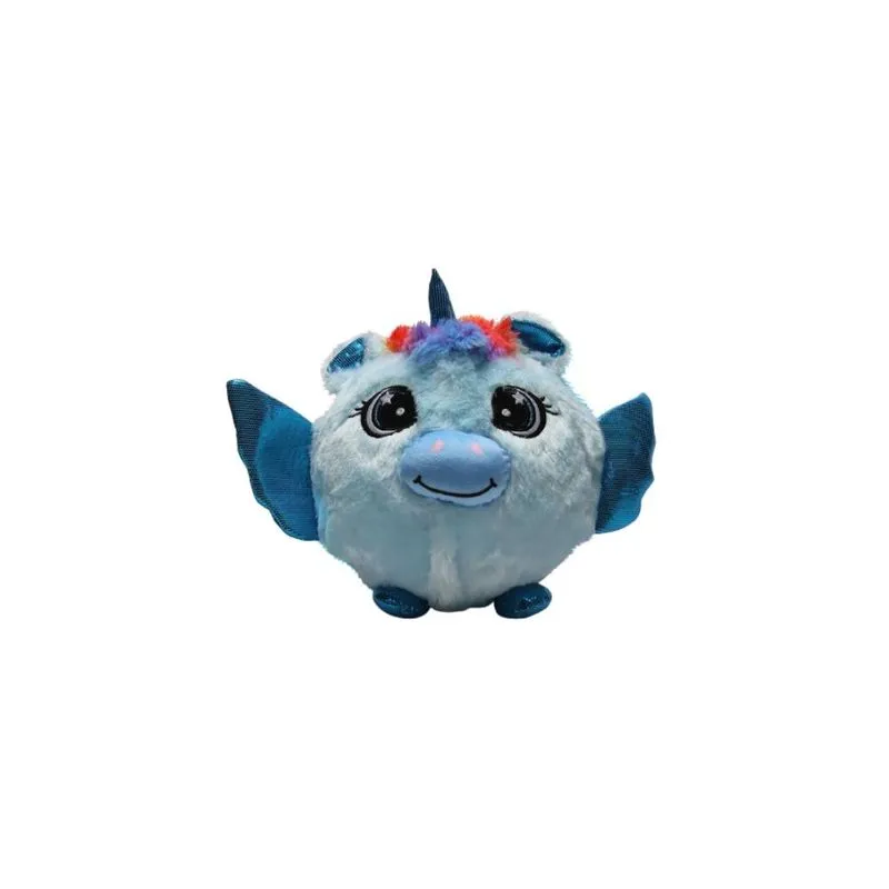 Brinquedo Bola De Pelúcia 23cm Macia, Divertida E Segura Toyng Azul