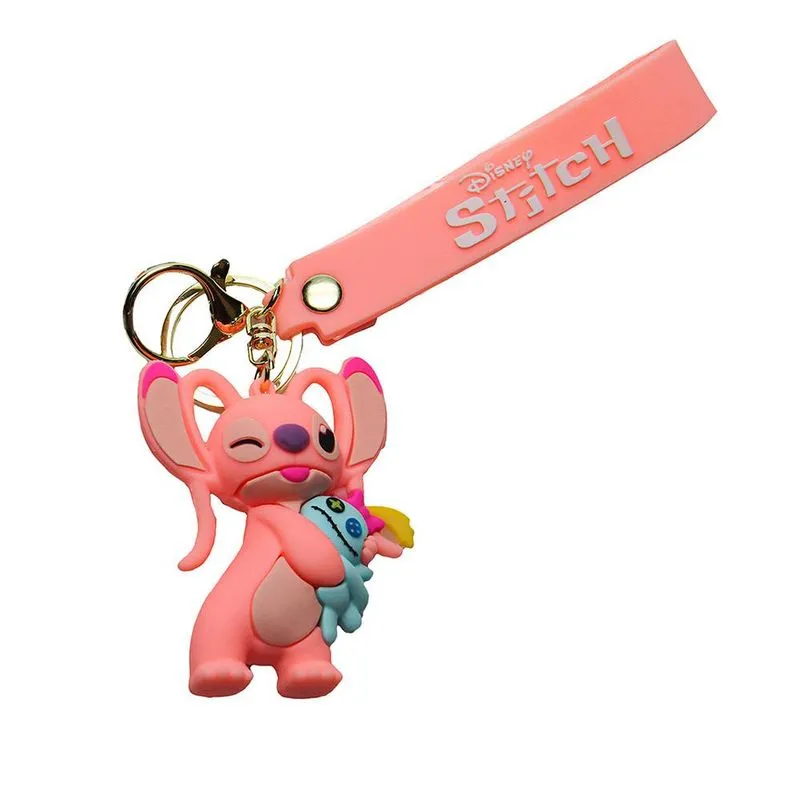 Brinquedo Chaveiro Stitch Disney Toyng Fofo E Divertido Para Mochila Rosa