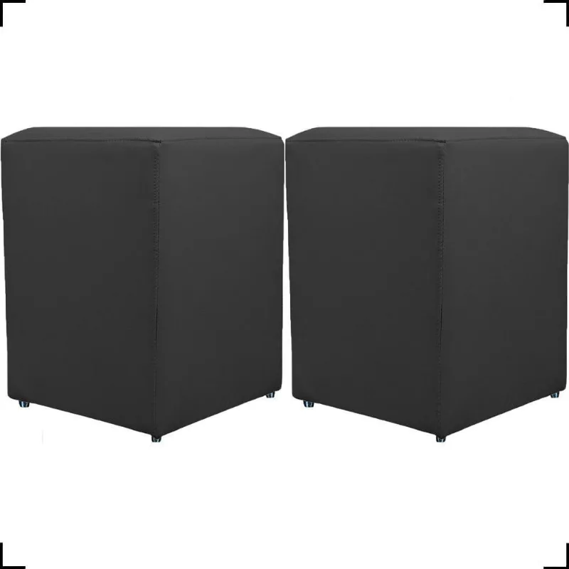 Kit 2 Puff Dado Decorativo Para Sala Recepção Penteadeira Material Sintético Cores