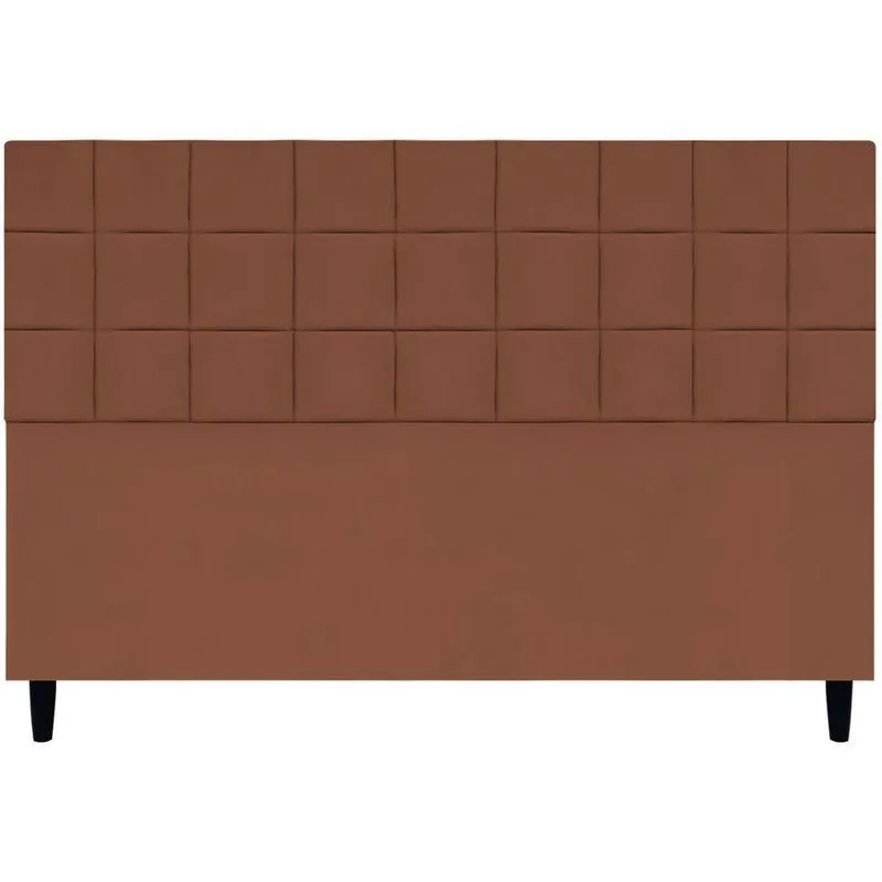 Cabeceira Decorativa Florem Para Cama De King 195 Cm Terracota, Suede