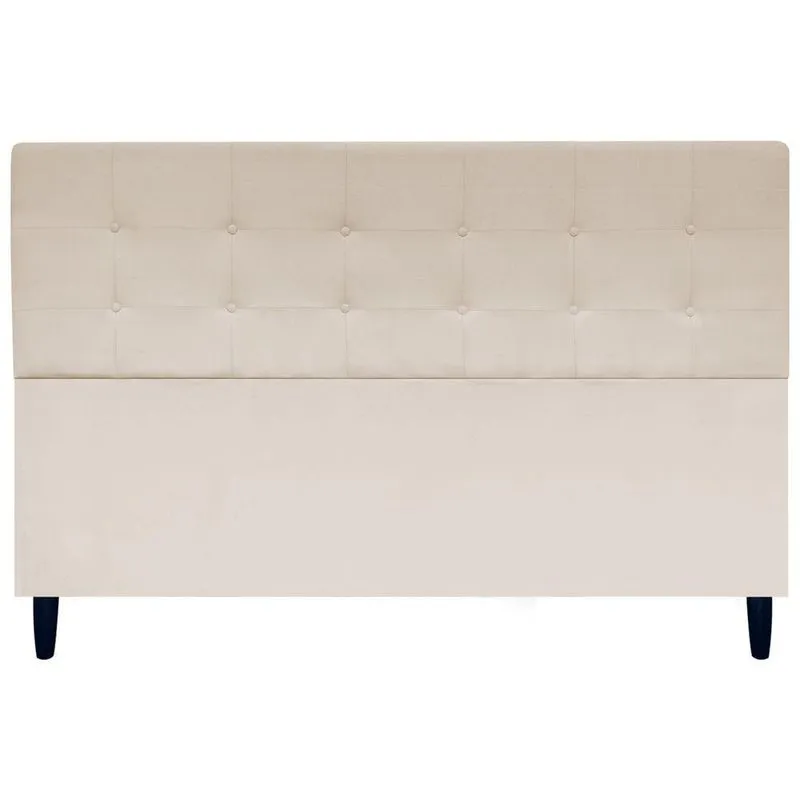 Cabeceira Cama Ivy King Ivy 195 Cm Suede Bege, Suede