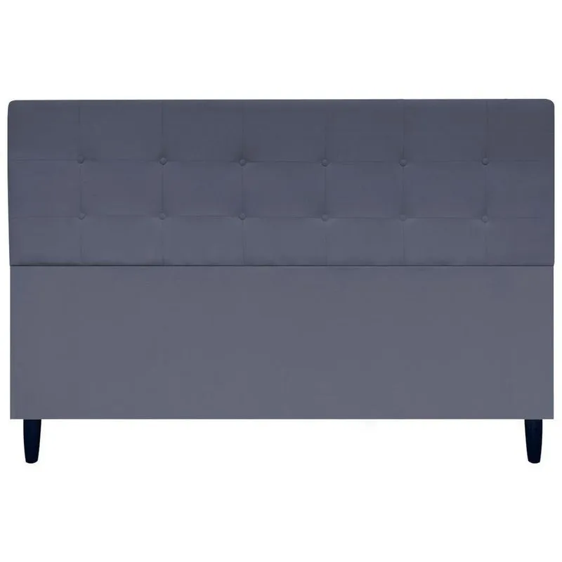 Cabeceira Cama Ivy King Ivy 195 Cm Suede Cinza, Suede