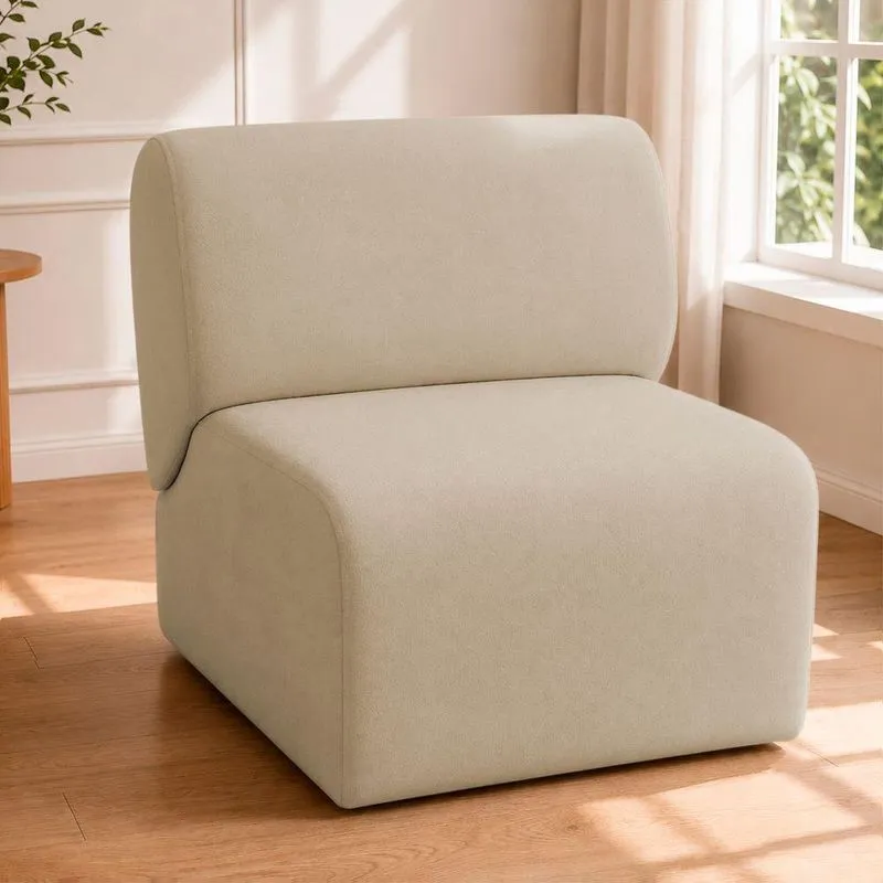 Poltrona Decorativa Zoe Suede Com Espuma D-20 Ammê Estofados