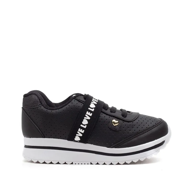 Tênis Infantil Club Happy Gloss Preto - 31
