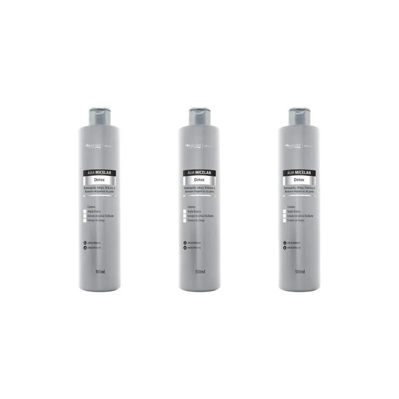 Agua Micelar Max Love Detox 300ml-kit C/3un