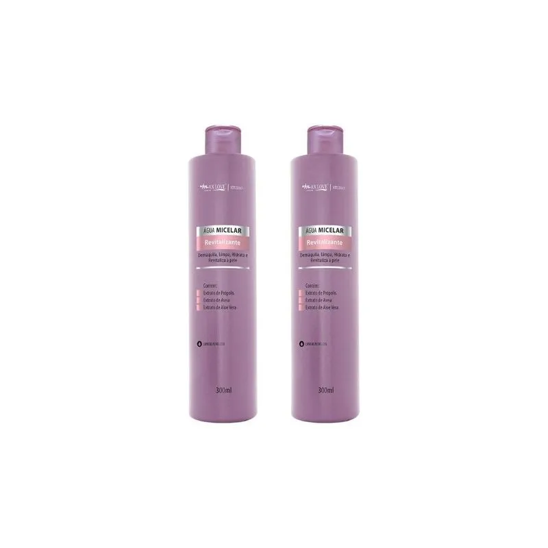 Agua Micelar Max Love Revitalizante 300ml-kit C/2un