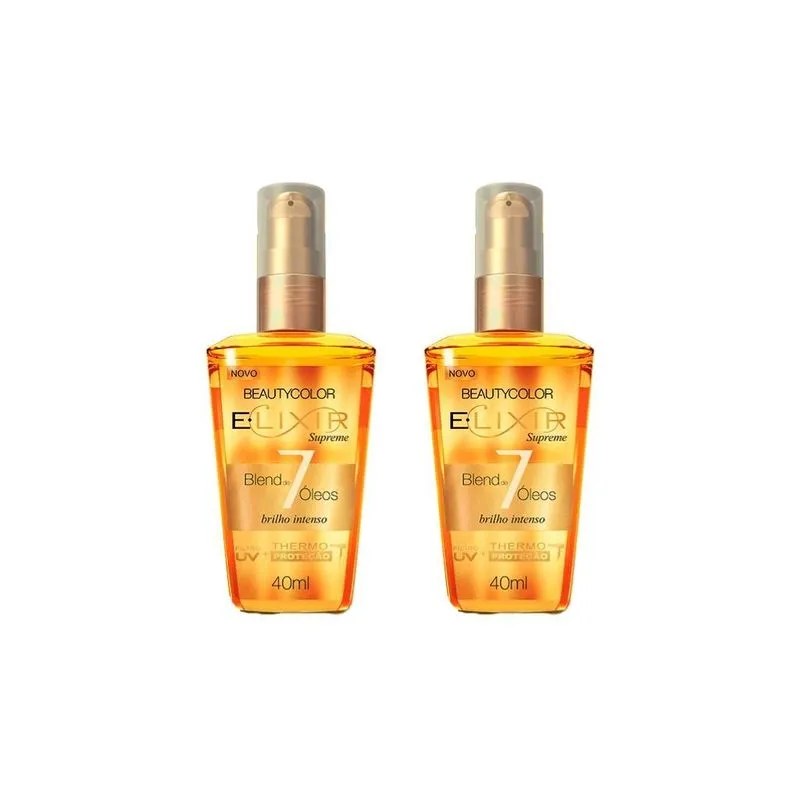 Óleo Capilar Beauty Color Brilho Intenso 40ml Kit 2un