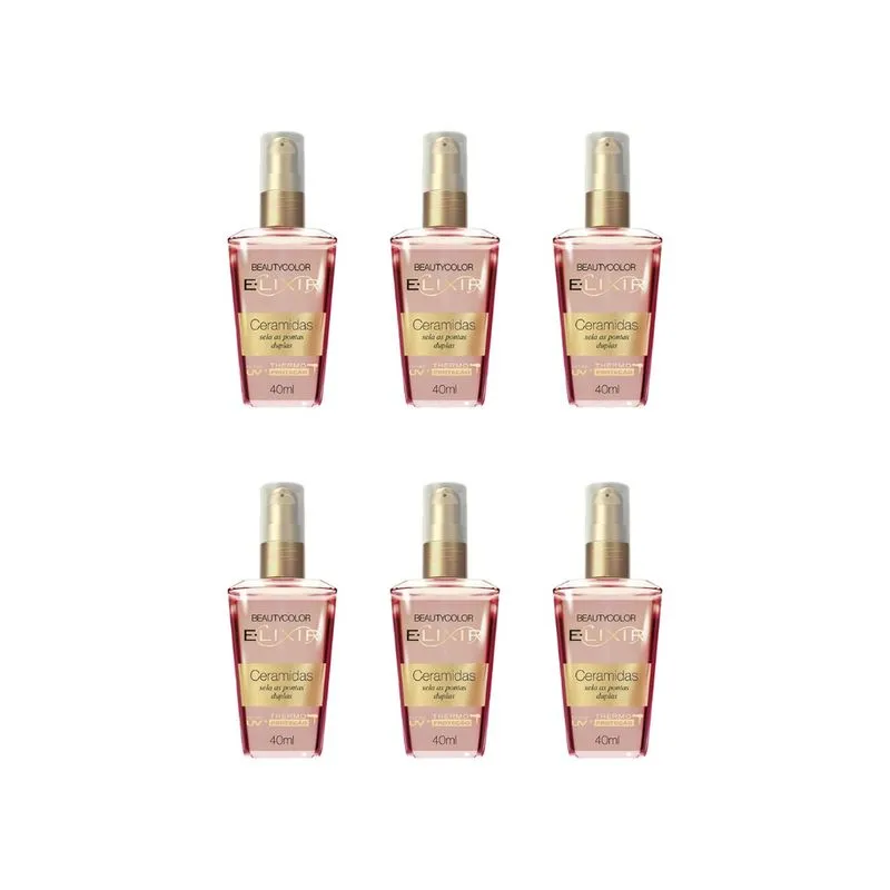 Oleo Capilar Beauty Color Elixir Ceramidas 40ml-Kit C/6un