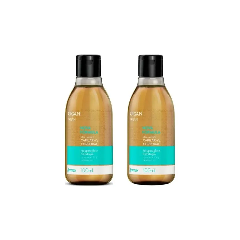Oleo Capilar e Corporal Farmax 100ml Argan-Kit C/2un
