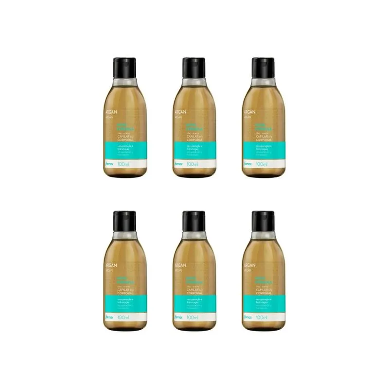 Oleo Capilar e Corporal Farmax 100ml Argan-Kit C/6un