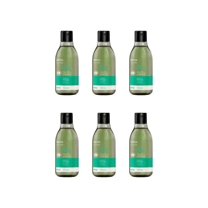 Oleo Capilar e Corporal Farmax 100ml Babosa-Kit C/6un